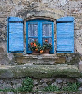 window with curtains